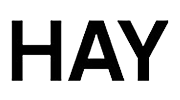 Text "HAY" in bold, black letters.