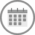 Calendar icon with gray circular border.